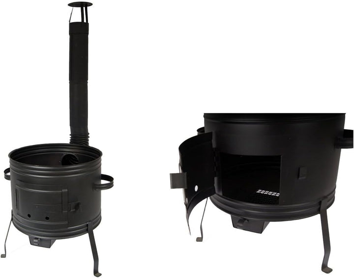 troph-e-shop Ofen 42 für Gulaschkessel Holzofen Gulaschkanone Terrassenofen für Topf bis 35 Liter