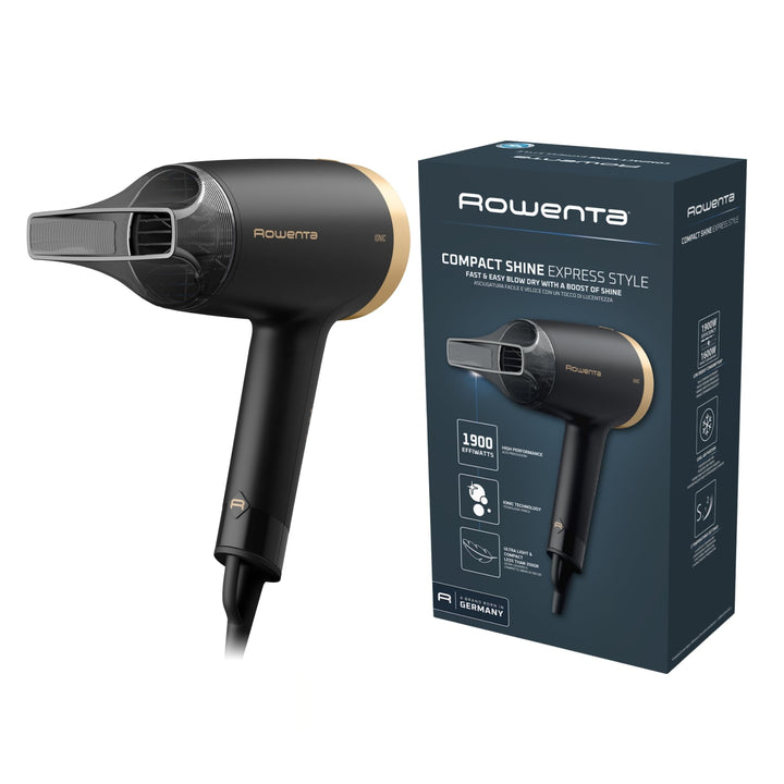 Rowenta CV1811 Express Style Haartrockner | 1900 Effiwatt | 2 Einstellungen | Ionen-Technologie | le
