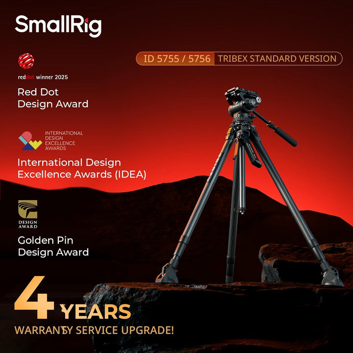 SMALLRIG x Potato Jet Tribex Hydraulisches Carbonfaser-Stativ Tripod, Schnell Ausziehbares Kamera-Vi