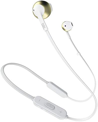 JBL Tune205BT Bluetooth Kopfhörer in Champagner Gold – Wireless Headphones mit 3-Tasten-Fernbedienun