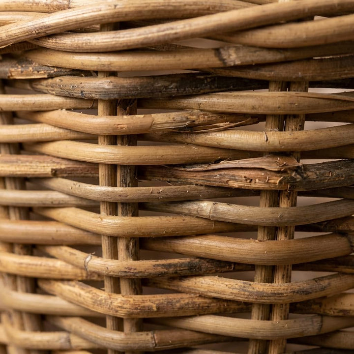 Rattankorb, Pflanzkorb "Rattan", gross mit Griffe ca. Ø 40 x 30 cm