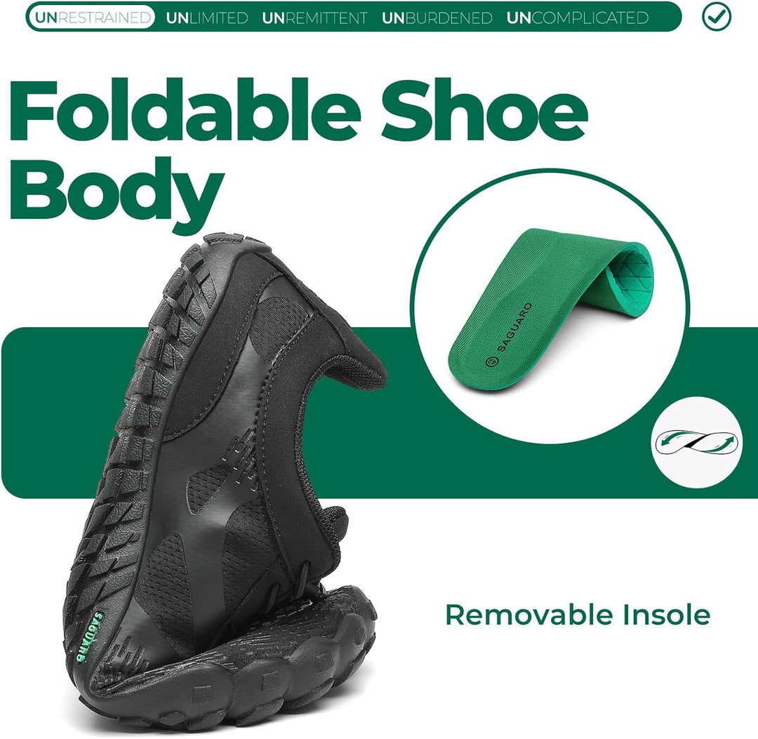 SAGUARO Herren Barfussschuhe Leicht Damen Traillaufschuhe rutschfeste Minimalistische Unisex Atmungs