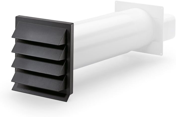 NABER K-Klima-R flow 125 / Mauerkasten / Anthrazit / 125er Flachkanal (4033033)