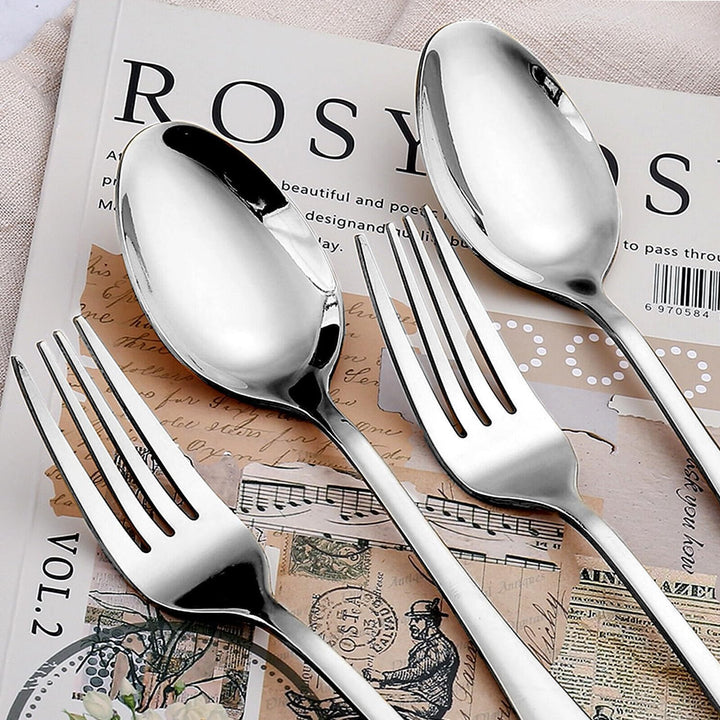 Besteck Set für 4 Personen, 20 teilig Essbesteck Set inkl. Messer, Gabel, Löffel für die Küche zu Ha