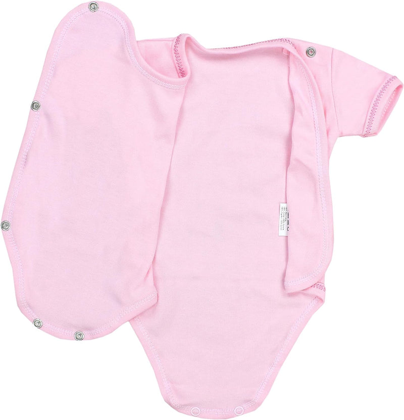 TupTam Unisex Baby Kurzarm Wickelbody 5er Pack 56 Mädchen 2, 56 Mädchen 2