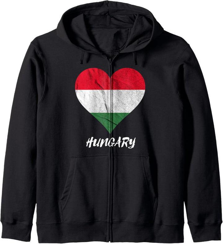 Ungarn Ungare Herz Ungarische Wurzeln Touristen Souvenir Kapuzenjacke