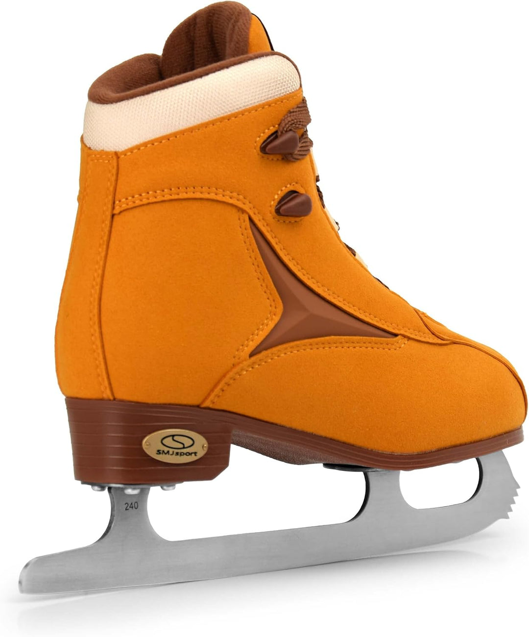 SMJ Arctica Damen Schlittschuhe Eiskunstlauf Eislaufschuhe Klassische Eislauf Suede Braun | Grössen: