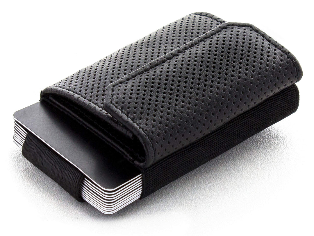Jaimie Jacobs Minimalist Wallet Nano Boy Pocket Mini Geldbörse aus Textil mit Zugband schmaler Karte