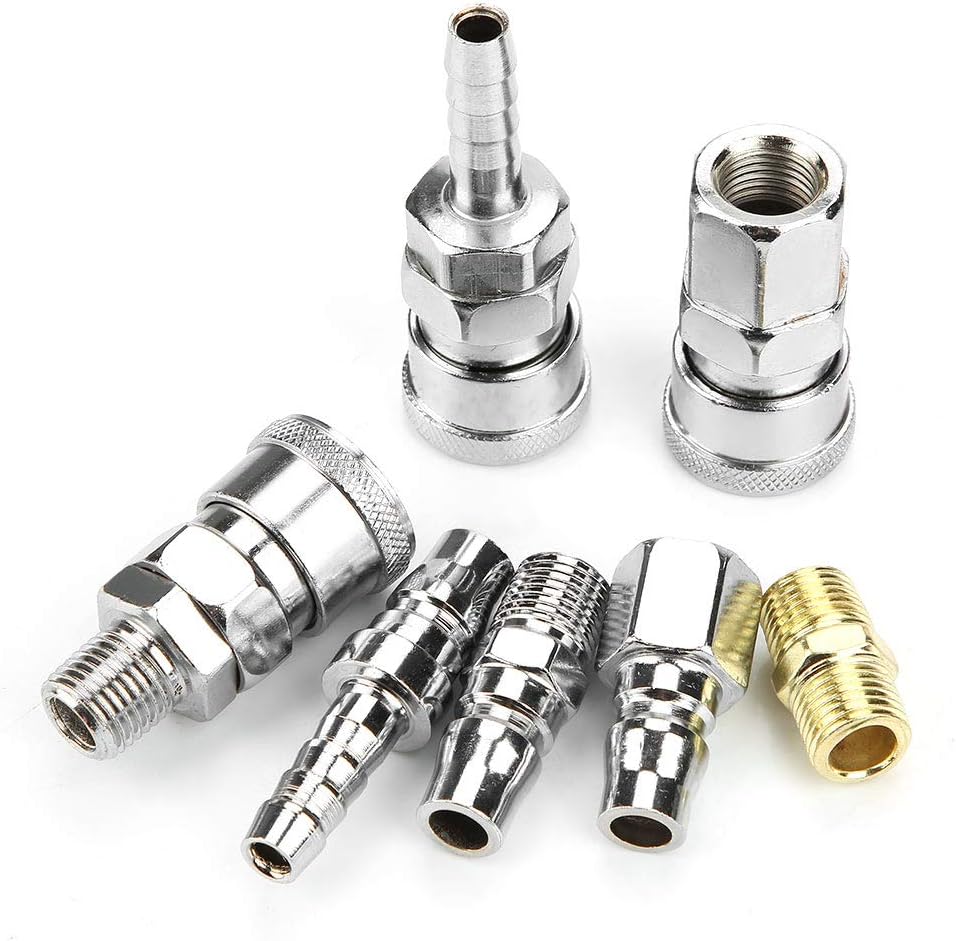Luftanschluss, 18 Stück 1/4" Luftleitungsanschlüsse Luftleitungsanschlüsse Druckluftschlauch-Kompres