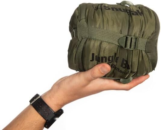 Snugpak Jungle Bag WGTE - Sleeping Bag with Built-in Mosquito Net - Lightweight, Sanitary Sleep Bag