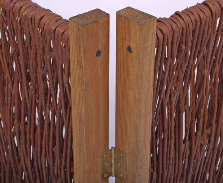 Spanische Wand Raumteiler 4teilig 150 x 240cm aus Weide - Hochwertiger Sicht- und Windschutz aus Wei
