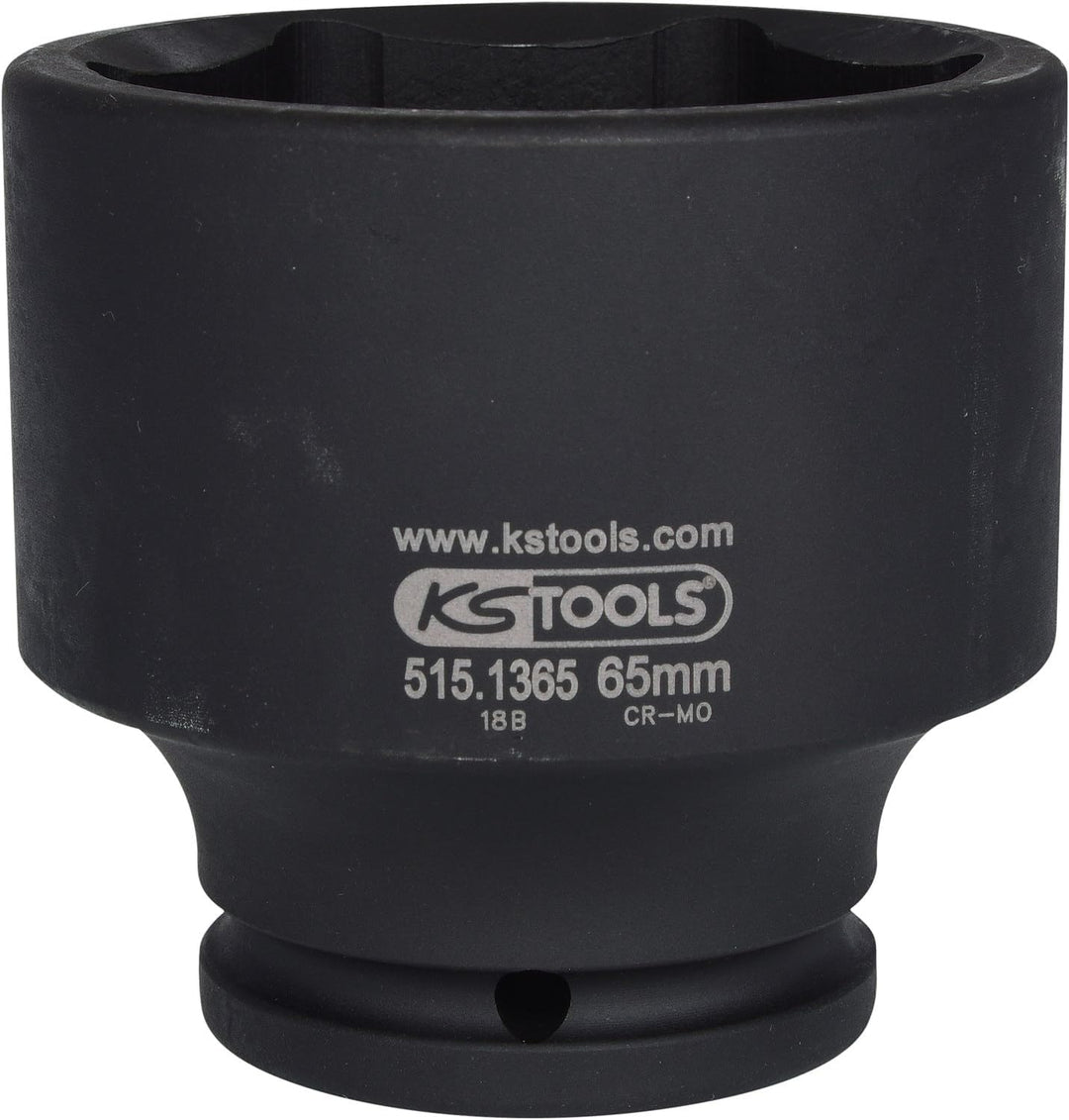 KS Tools 515.1365 3/4" Sechskant-Kraft-Stecknuss, kurz, 65mm