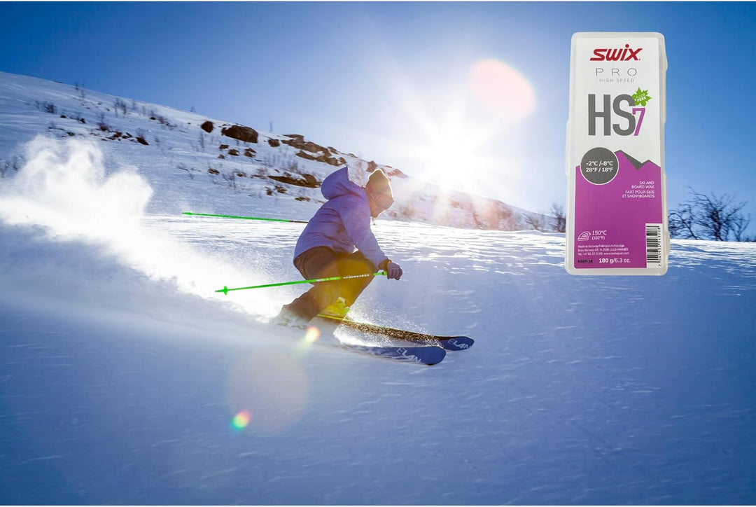Swix HS7 Skiwachs, Violet 2°C/-8°C, 180g