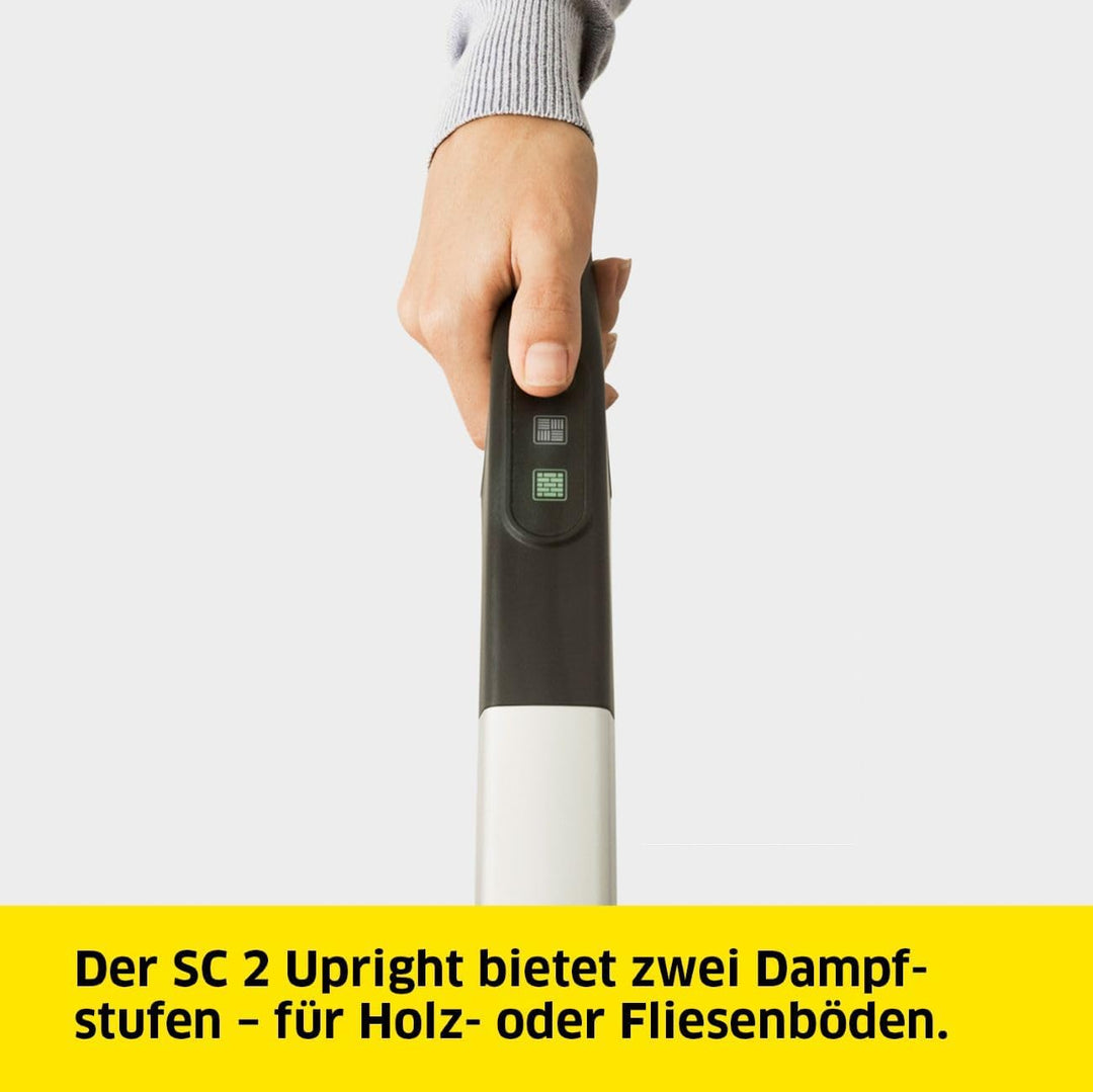 Kärcher Dampfreiniger SC 2 Upright, Aufheizzeit: 30 s, Flächenleistung: ca. 50 m², Tank: 0,4 l, Heiz