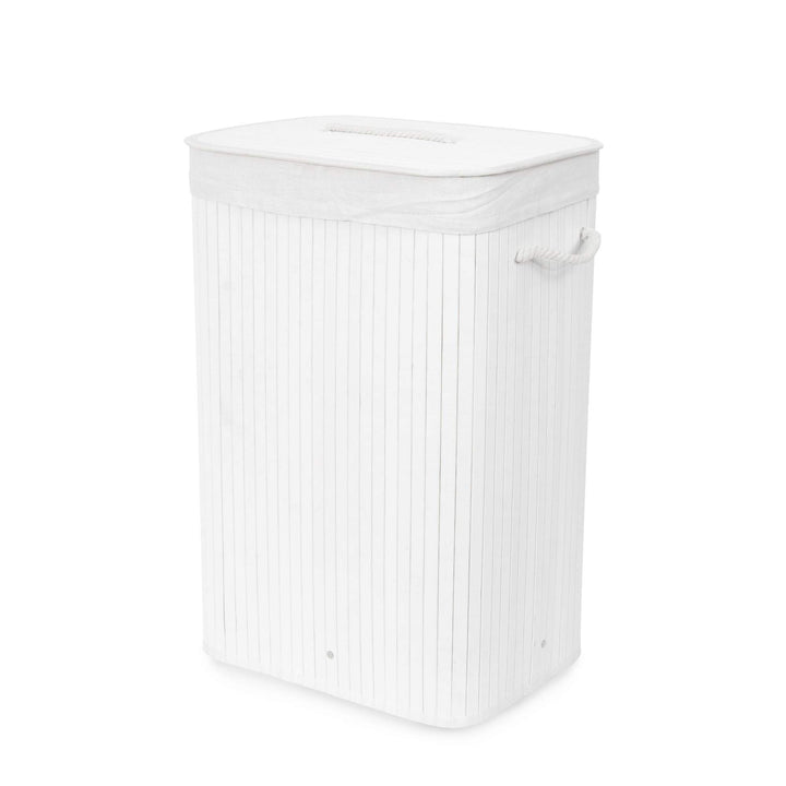 Compactor Wäschekorb Weiss 40 x 30 x H.60 cm Weiss Klassisch, Weiss Klassisch