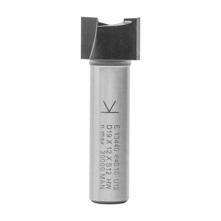 ENT 13440 Planfräser HW, Schaft (S) 12 mm, Durchmesser (D) 19 mm, NL 12 mm, SL 40 mm, GL 52 mm SL=19