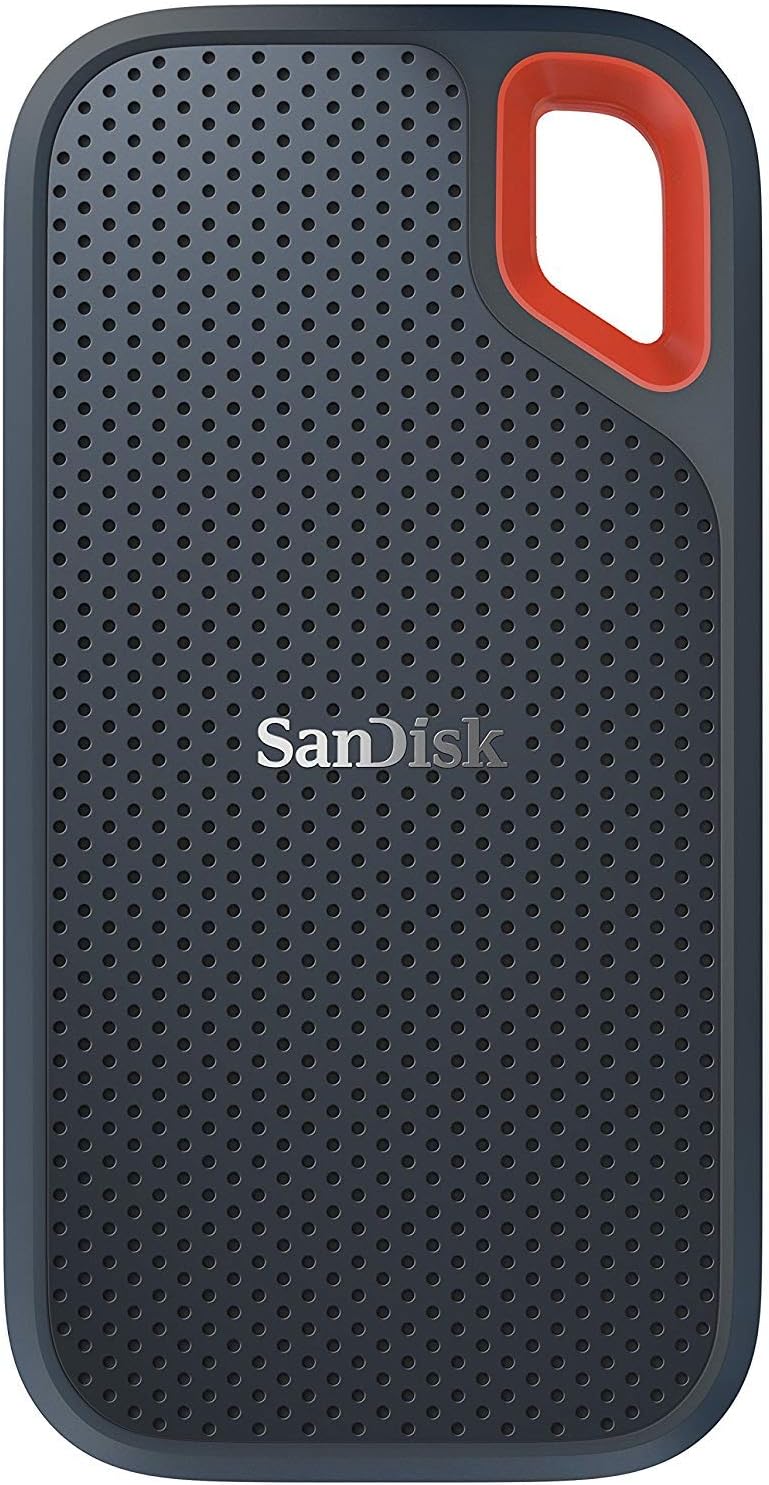 SanDisk Extreme Portable SSD 1 TB (USB-C, mit 550 MB/s Übertragungsraten, AES-Verschlüsselung und is
