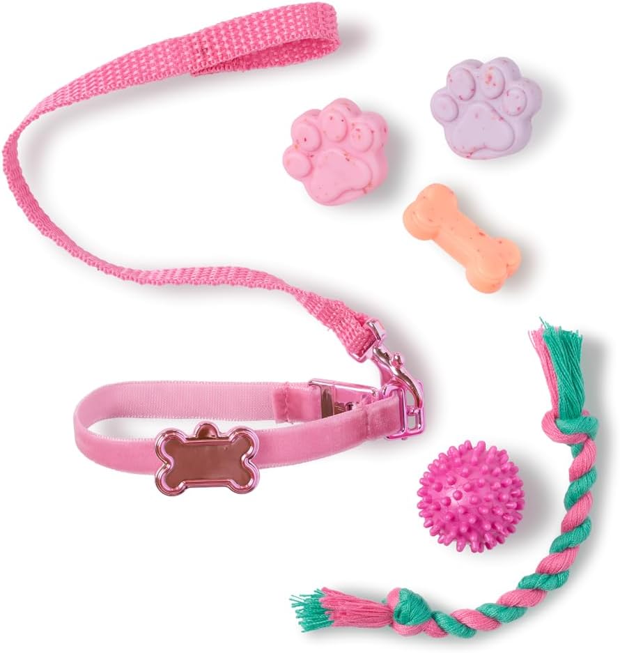 Our Generation - Estella - 46 cm-Puppe & Haustier Welpen Set - Lebensechte dunkelbraune Augen und ge