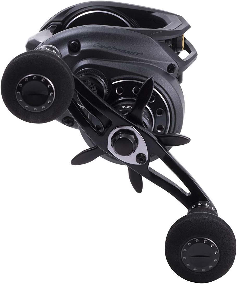 Abu Garcia Revo Beast Low Profile Baitcastrolle – Süsswasser-Raubfischrolle für grosse Hechte, Zande