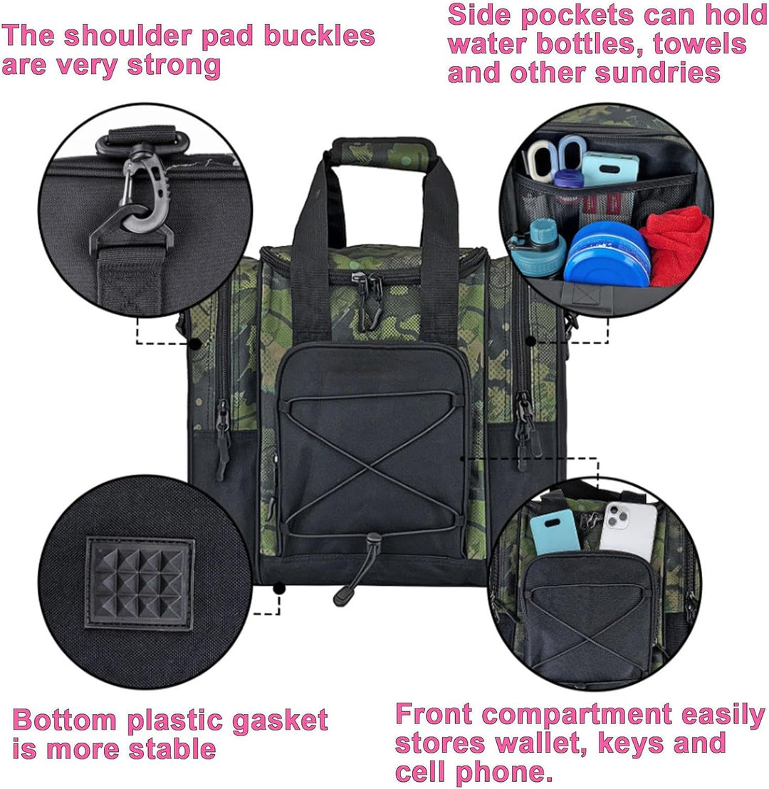 Bowlingtasche für einen Ball | Bowlingballtasche | Bowlingballtasche für Ball, multifunktionale Hand