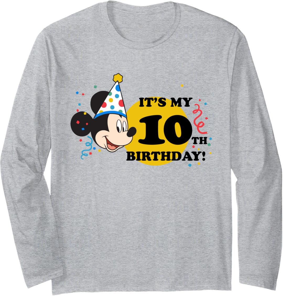Disney Mickey Mouse 10th Birthday Langarmshirt