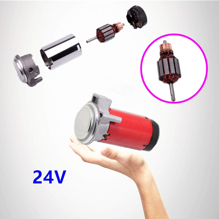 Autohupe Air Horn Lufthupe 150DB Hupe 45cm LKW-Hupe Autolautsprecher Chrom Zink Einzeltrompete Rote