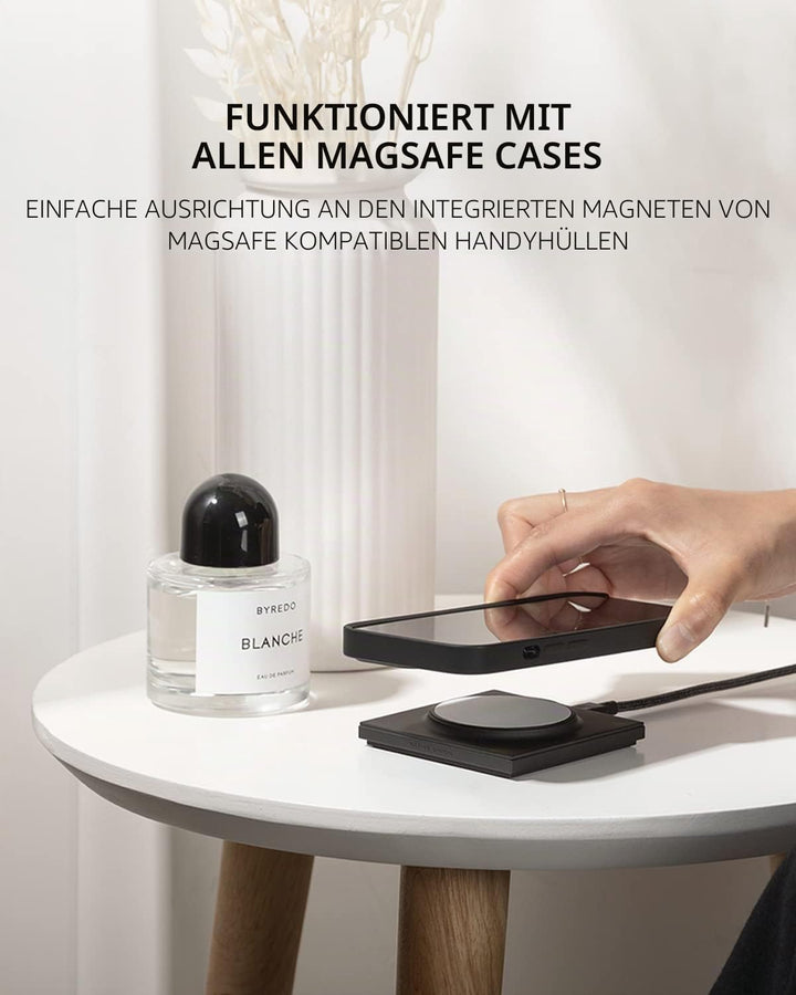 Native Union Drop Magnetisches Kabelloses Ladegerät–MagSafe-Kompatibel für iPhone 14/14 Plus / 14 Pr