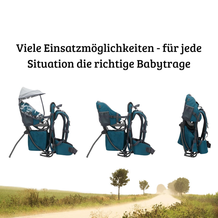 Fillikid Rückentrage Explorer Elite Exklusiv | Kindertrage für Wandern & Reise | Babytragerucksack m