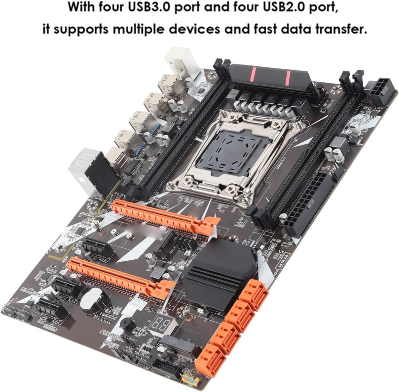 X99 LGA2011-3 DDR4 Computer-Motherboard Mainboard, Intel LGA2011 V3 Gaming-Motherboard mit NVME M.2,