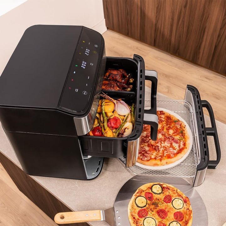 Cecotec Heissluftfritteuse und Ofen 18L Cecofry FoodCourt 18000 4Pizza+. 2700W, Pizzaofen 12" inklus