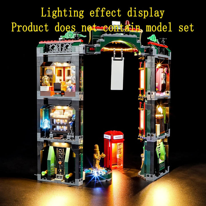 GEAMENT LED Licht-Set Kompatibel mit Lego Harry Potter Zaubereiministerium (The Ministry of Magic) -