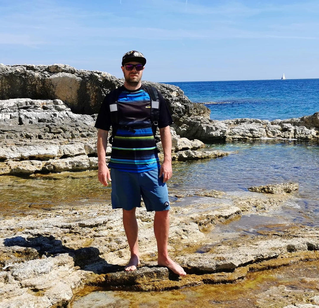 OPENWATER aufblasbare Schwimmboje und 3-in-1-Rucksack — grosse Boje mit Trockentasche für Dinge 28L