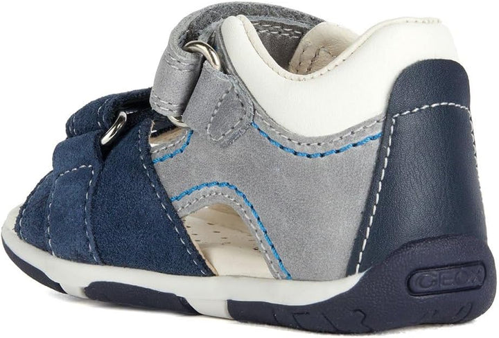 Geox Jungen B Tapuz Boy Sandal 18 EU Grey Navy, 18 EU Grey Navy
