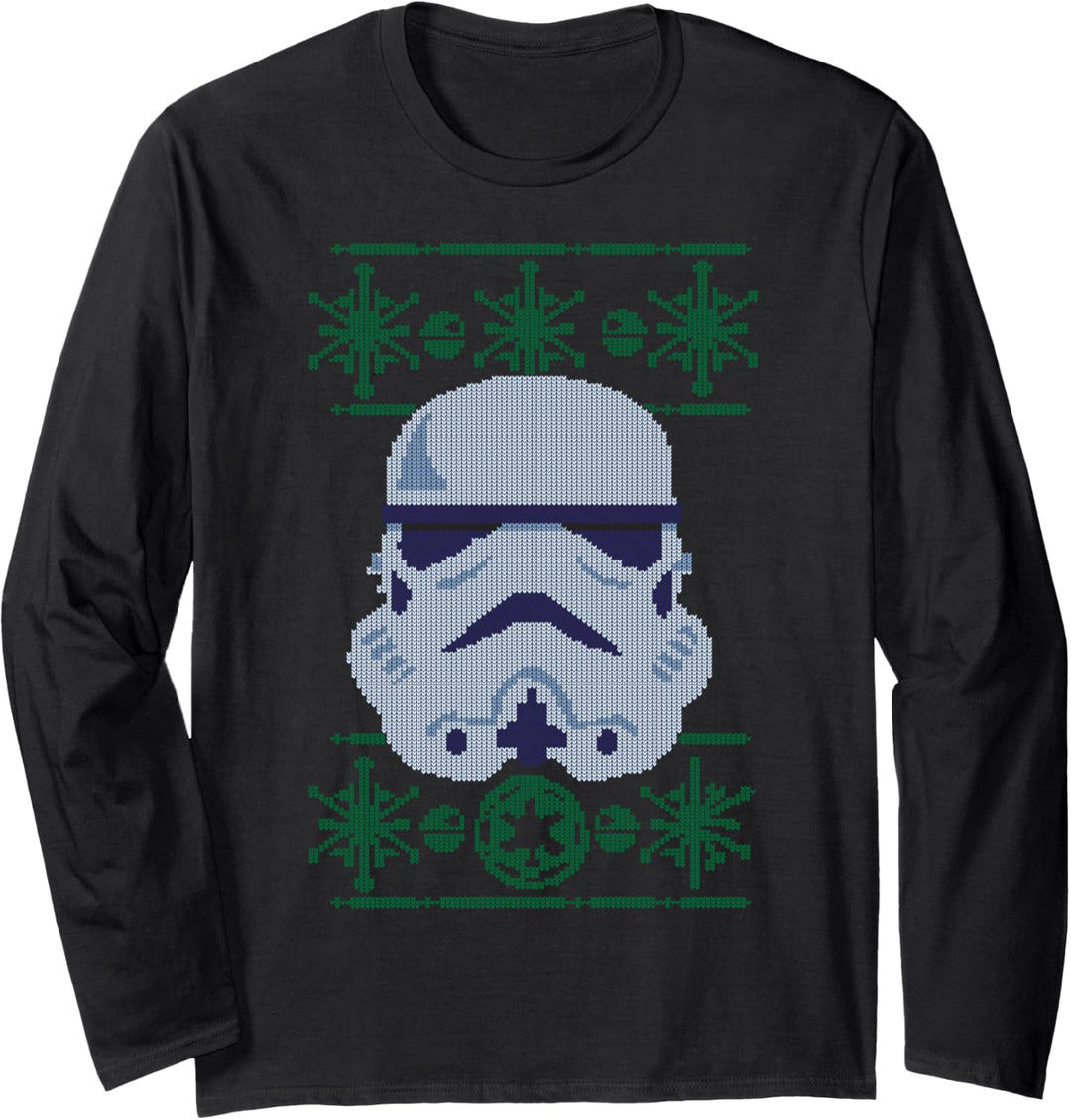Star Wars Trooper Empire Logo Holiday Pattern Langarmshirt
