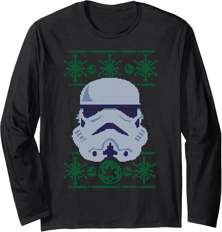 Star Wars Trooper Empire Logo Holiday Pattern Langarmshirt