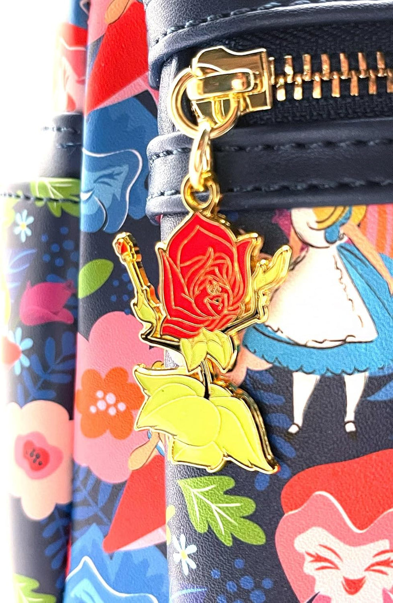 Loungefly X LASR Exclusive Disney Alice in Wonderland Golden Afternoon AOP Mini Backpack - Fashion C