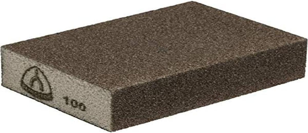 Klingpsor 225168 SK 500, Schleifblock, flexibel, beschichtet auf 4 Seiten Braun, 100X70X25, 220, 100