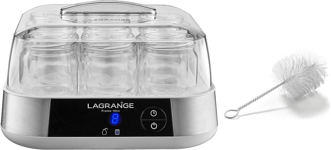 LAGRANGE 459002 Joghurtbereiter Linie/Flaschenbürste Edelstahl 18 W