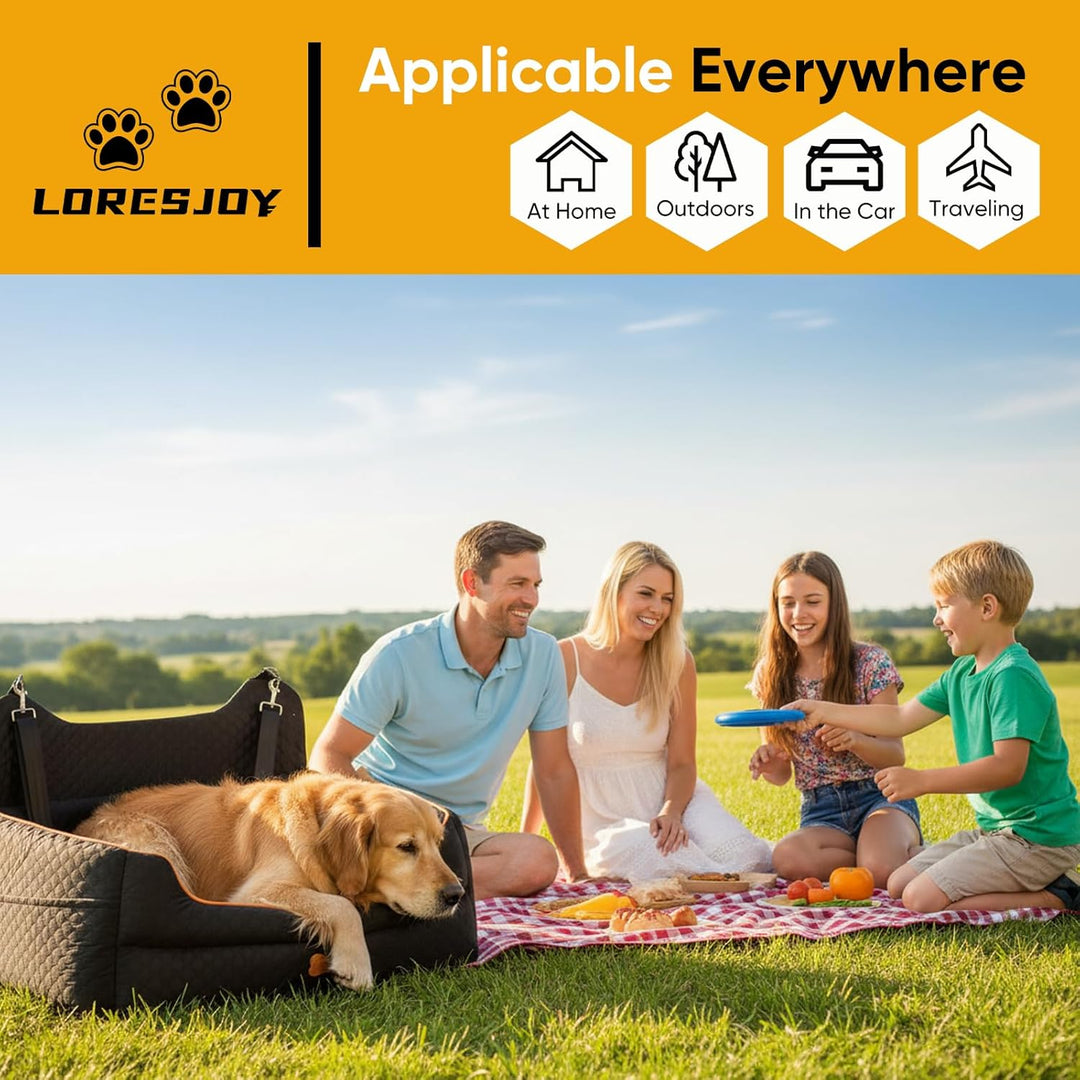 LORSEJOY Hunde Autositz Kleine Mittlere Hunde und Haustiere Waschbarer Hundesitz Abnehmbarer Unterse