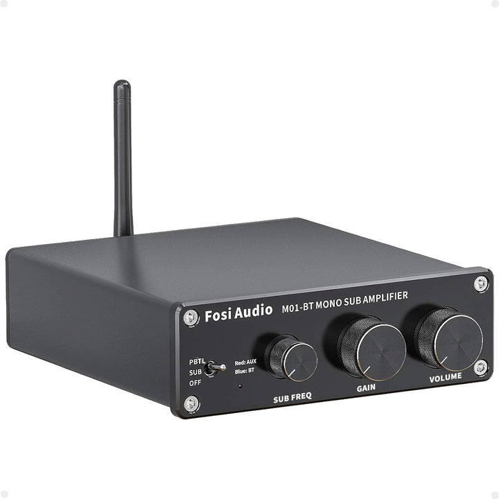 Fosi Audio M01-BT HiFi Subwoofer Verstärker 300W, TDA7498E Bluetooth 5.0 Monokanal Subwoofer-Verstär