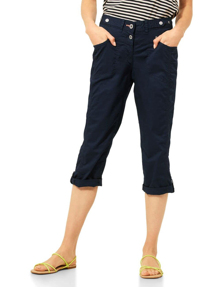 Cecil Damen 3/4 Sommerhose Casual 28W / 22L Deep Blue (Blau), 28W / 22L Deep Blue (Blau)