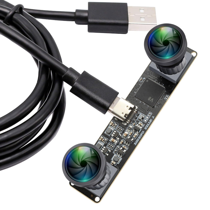 ELP 3D Stereo USB Kamera 120 fps Global Shutter Drucker Kameramodul mit 120 Grad ohne Verzerrung Syn