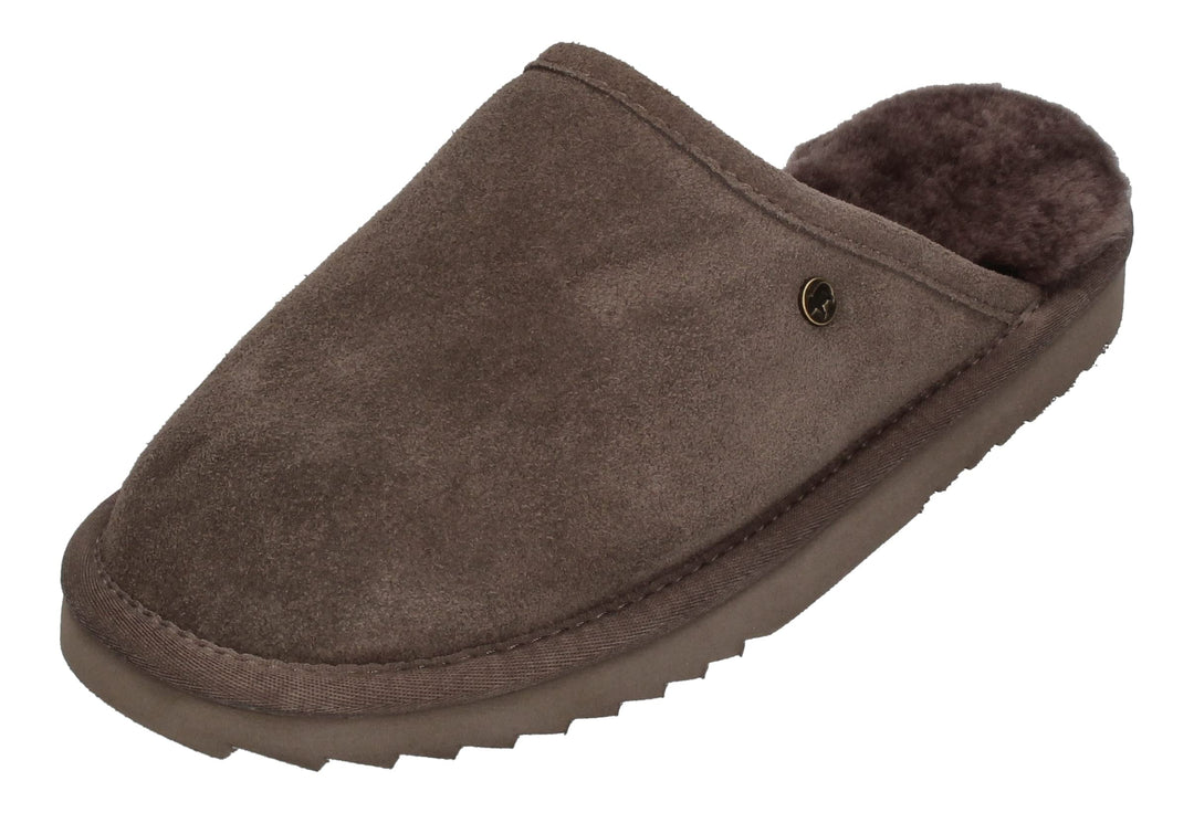 Warmbat Unisex Classic Flache Hausschuhe 40 EU Dunkelbraun, 40 EU Dunkelbraun