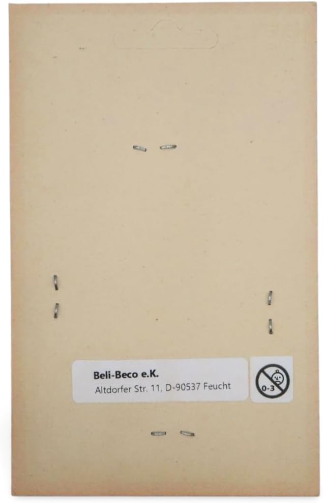 BELI-BECO 7/1100 Blister mit 60 Querlochsteckern und 40 Kupplungen - Miniatur-Bananenstecker - mit S