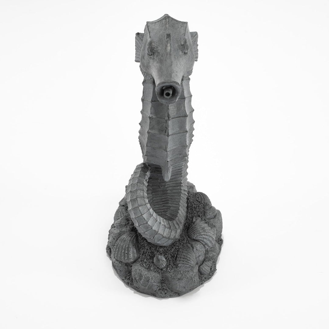 Esotec Solar Wasserspeierset Seepferdchen Ida, Alt-Kupfer-Optik, inklusive Solar-Pumpensystem, Solar