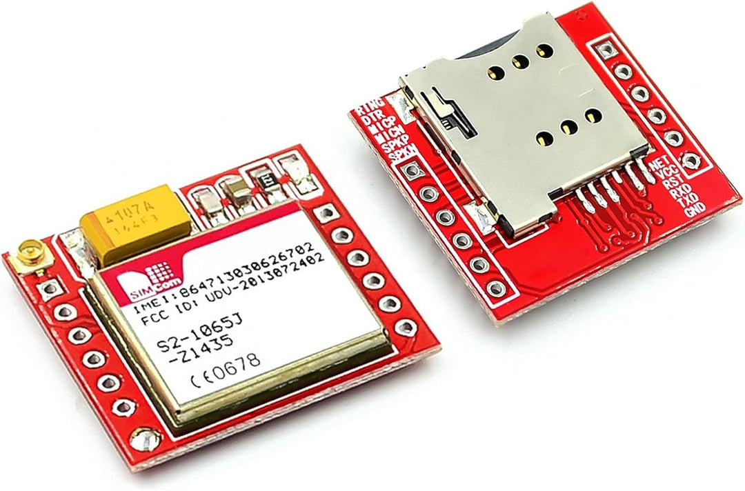 ARCELI 2 x GPRS GSM Module, Breakout Modul TTL serielle Schnittstelle 3.7~4.2V Quad-Band 850/900/180