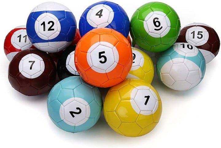 Fussball Billard: 16 stück Snook fussball Billard Grösse 3 (18,2 cm) | Premium PU-Leder | Offizielle