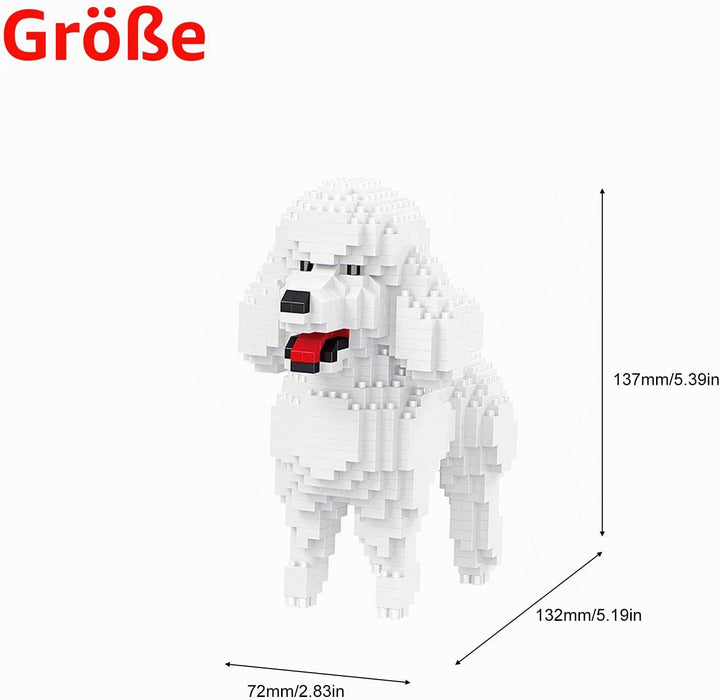 Larcele 790 Stücke Mikro Bausteine Spielzeug Kit, Mini Tier Bricks Bauen Bauklötze Satz KLJM-05(Tedd