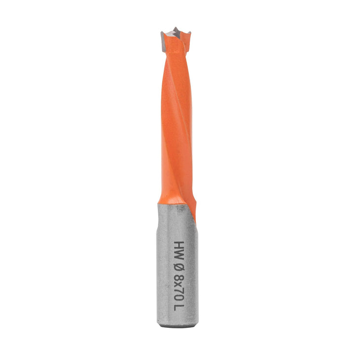ENT 22404 Dübelbohrer HW, Schaft (S) 10 mm, Durchmesser (D) 8 mm, NL 35 mm, SL 30 mm, L 70 mm, Links