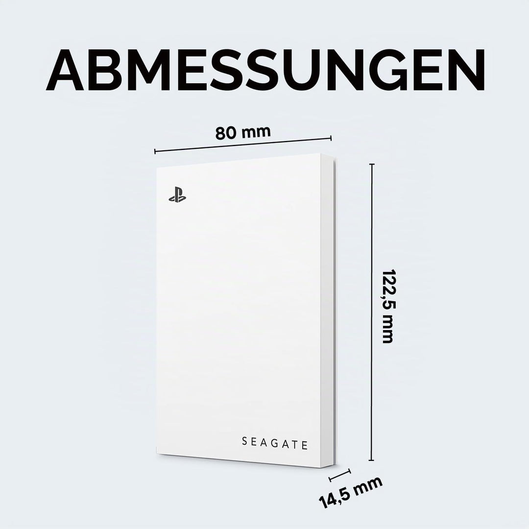 Seagate Game Drive STLV2000101 Externe Festplatte für PS5, 2 TB, USB 3.0, offizielles Lizenzprodukt,
